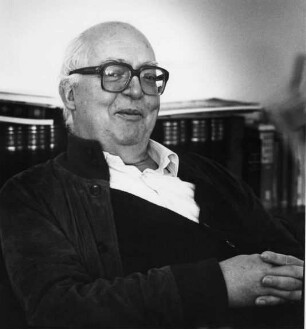 Friedrich Josef Dürrenmatt (1921-1990; schweizer Schriftsteller, Dramatiker und Maler). 1985