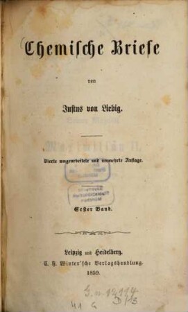 Chemische Briefe, 1