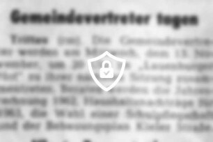 Gemeindevertreter tagen