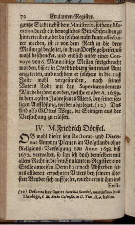 IV. M. Friedrich Dörffel