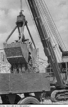 Dresden, Grunaer Straße. Wohnblocks, Baubeginn, Juni 1951