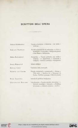 Scrittori dell'opera