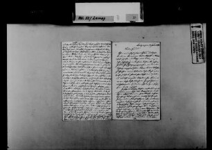 Schreiben von Adolph Vischer, Britzingen, an August Lamey: Erläuterungen zu einer Skizze des Bruders von Vischer.