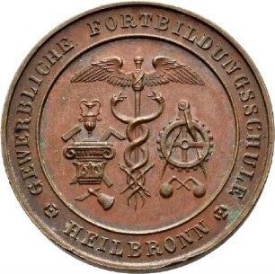 Preismedaille der Gewerblichen Fortbildungsschule in Heilbronn