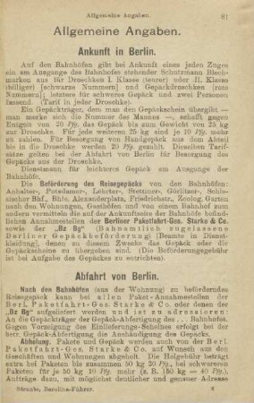 Abfahrt von Berlin