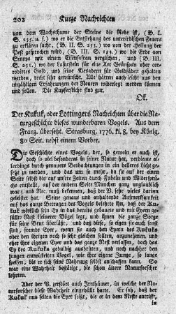 Der Kukuk.