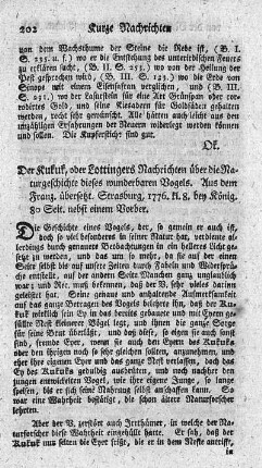Der Kukuk.