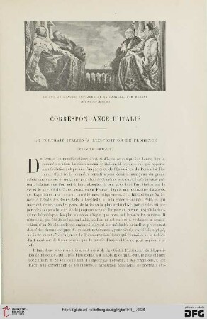 4. Pér. 5.1911: Le portrait italien à l'exposition de Florence, 1 : correspondance d'Italie