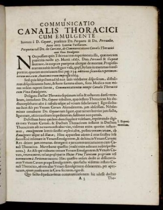 Communicatio Canalis Thoracici Cum Emulgente [...]