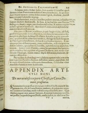 Appendix Articuli Noni. - Appendix Articuli Decimi.