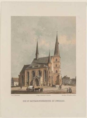Die Katharinenkirche in Zwickau von Nordwesten