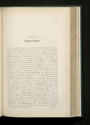 IX. Kapitel. Gelbes Fieber