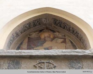 Antonius Abbas mit zwei Engeln