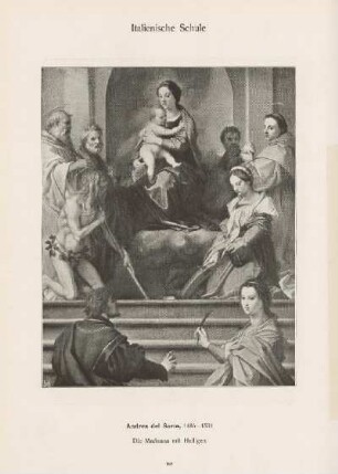 Die Madonna mit Heiligen