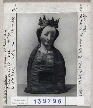 Nürnberg: Reliquienbüste einer Heiligen, Germanisches Nationalmuseum