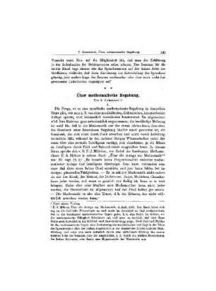 Über mathematische Begabung