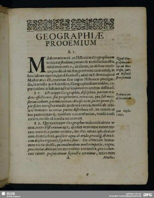 Geographiae Prooemium