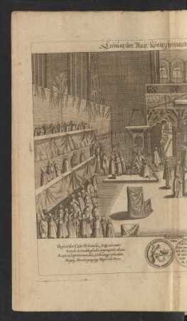 Krönung Ihrer May. Königs Ferdinandi II. zum Römischen Kayser. 1619.