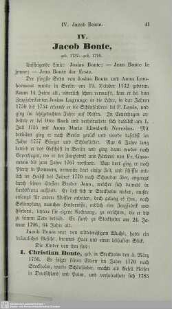 IV. Jacob Bonte, geb. 1732; gest. 1796
