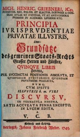 Principia iurisprudentiae privatae illustris