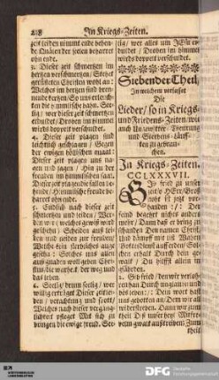 In Kriegs-Zeiten.