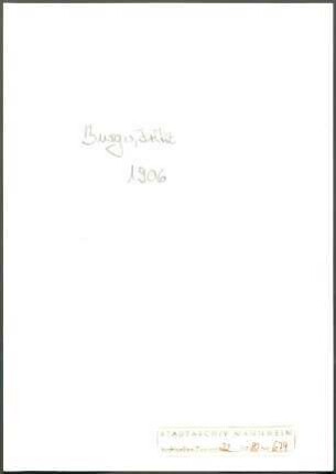 Burger, Fritz, Berlin, an Wichert