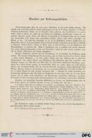 Quellen zur Lebensgeschichte