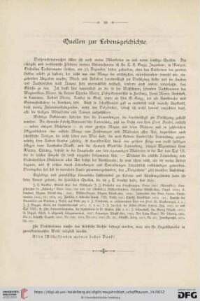 Quellen zur Lebensgeschichte