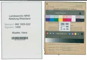 Entnazifizierung Hans Mueller , geb. 08.01.1907 (Baecker)