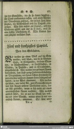 Fünf und funfzigstes Capitel. Von den Gebäuden