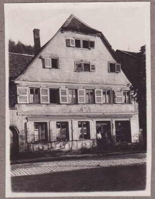 Wohnhaus. Fachwerk, Verputzt