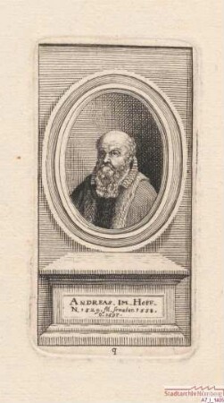 Andreas (Endres II. - GSI = III.) Imhoff; geb. 1529; gest. 1597