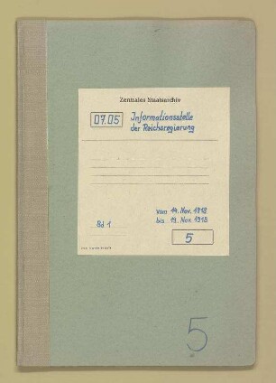 Gründungsversuch einer Zweigstelle der Informationsstelle für Außenhandel
