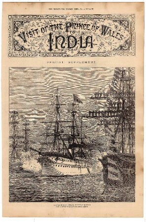 Visit of the Prince of Wales to India.- Arrival of H.M.S. "Serapis" in Bombay Harbour