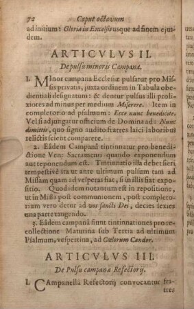 Articvlvs II. De pulsu minoris Campana.