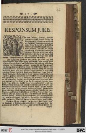 Responsum Juris