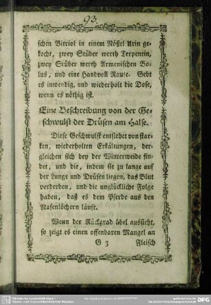 Eine Beschreibung von der Geschwulst der Drüsen am Halse