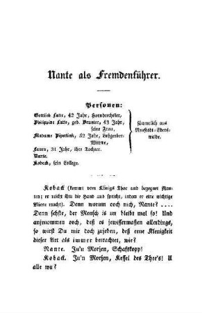 Nante als Fremdenführer