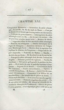 Chapitre XXI. Conspiration découverte ...