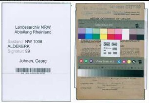 Entnazifizierung Georg Johnen , geb. 06.05.1890 (Arzt)