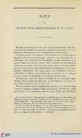 N.S. 17.1868: Note sur quleques signes hiéroglyphiques de la Coudée