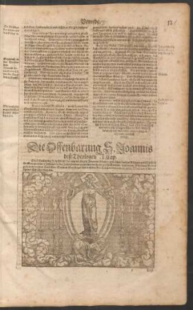 Die Offenbarung S. Joannis deß Theologen .I. Cap.