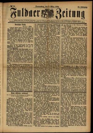 Ausgabe vom Donnerstag, den 08. März 1894.