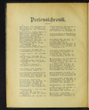 Personalchronik.