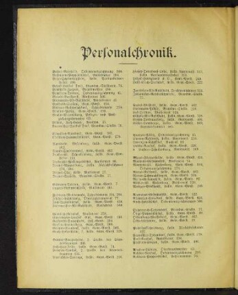 Personalchronik.