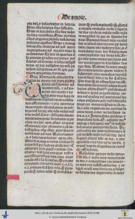 De amore dei