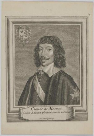 Bildnis des Claude de Mesmes d'Avaux