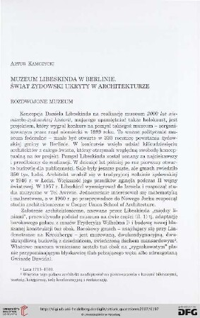 18: Muzeum Libeskinda w Berlinie : świat żydowski ukryty w architekturze