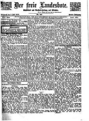 Der freie Landesbote : unabhängiges Organ für die Vertretung freiheitlicher Bestrebungen. 1874,7/12 = Jg. 5