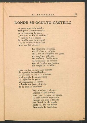 Donde se ocultó Castillo